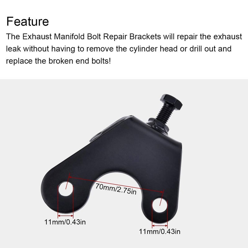 ESPEEDER Exhaust Manifold Bolt Repair Kit Compatible with GM Trucks & SUV's (1999 & Newer) with a 4.8, 5.3, 6.0 or 6.2 L engine - Driver Rear/Passenger Front - Image 5